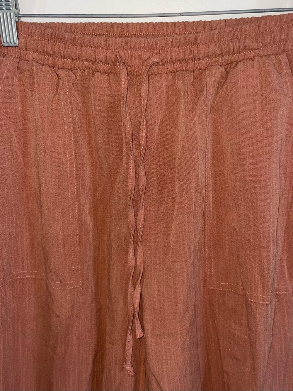 mahina Dusty Rose Elastic Waist Jogger Pants - Picture 3 of 8